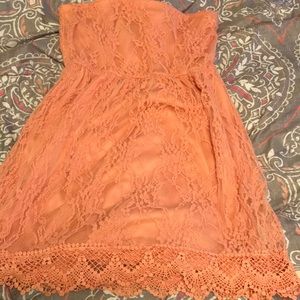 Rue 21 Peachy Lacy Mini Dress